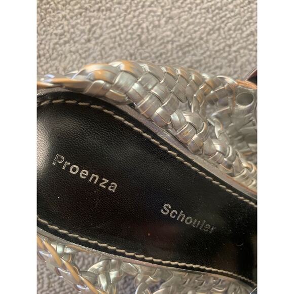PROENZA SCHOULER Women 40.5 Silver Heel Shoes - Picture 4 of 16